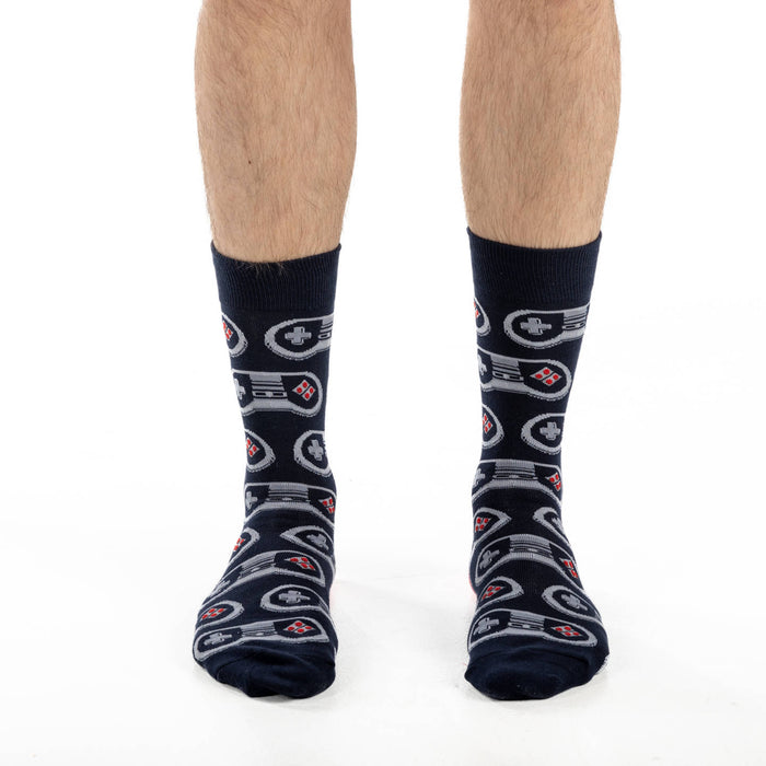 Men's Big & Tall Video Game Controller Socks