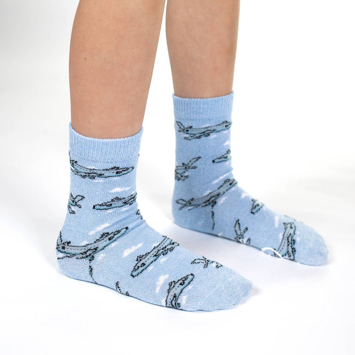 Airplanes, Construction and Firefighter Kids Socks