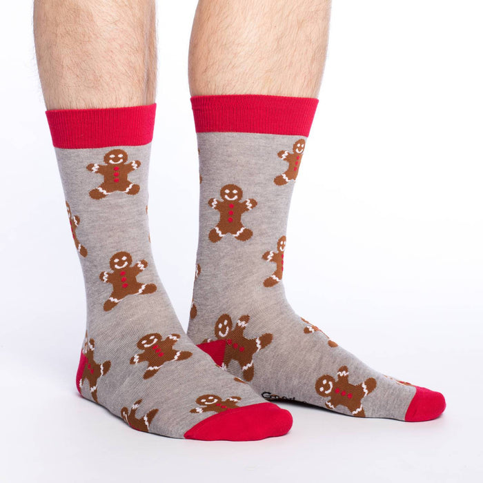 Men's Gingerbread Christmas Socks