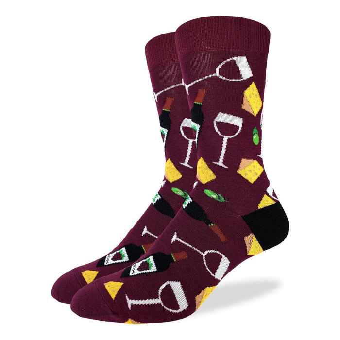 Men's Wine & Cheese Socks