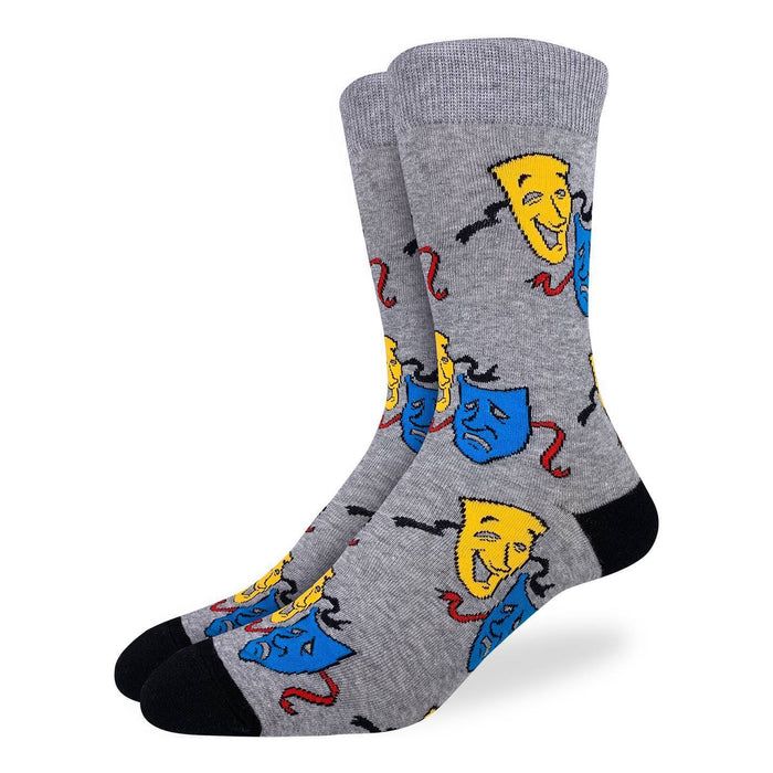 Men's Drama Masks Socks