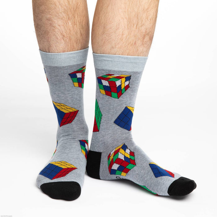 Men's King Size Rubik's Cubes Socks