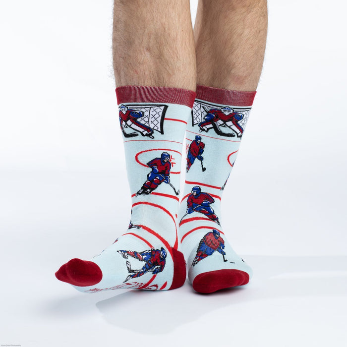 Men's Hockey, Red & Blue Socks