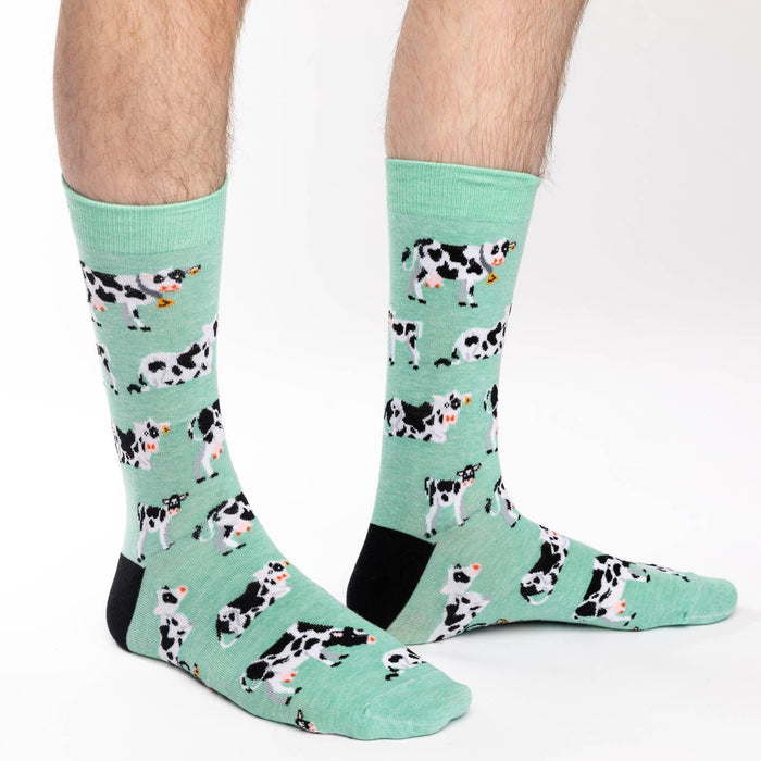 Men's Cows in a Field Socks