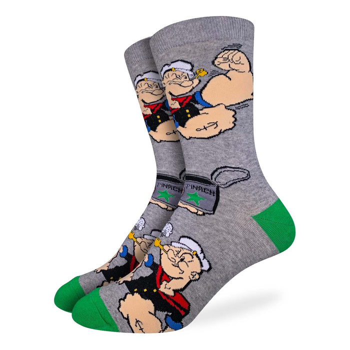 Men's King Size Popeye, Flexing Socks