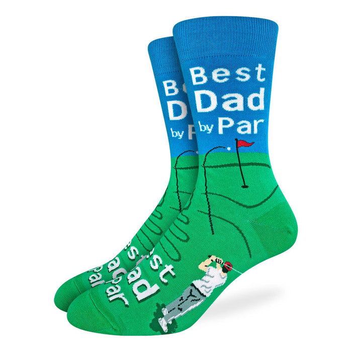 Men's Best Dad By Par Socks