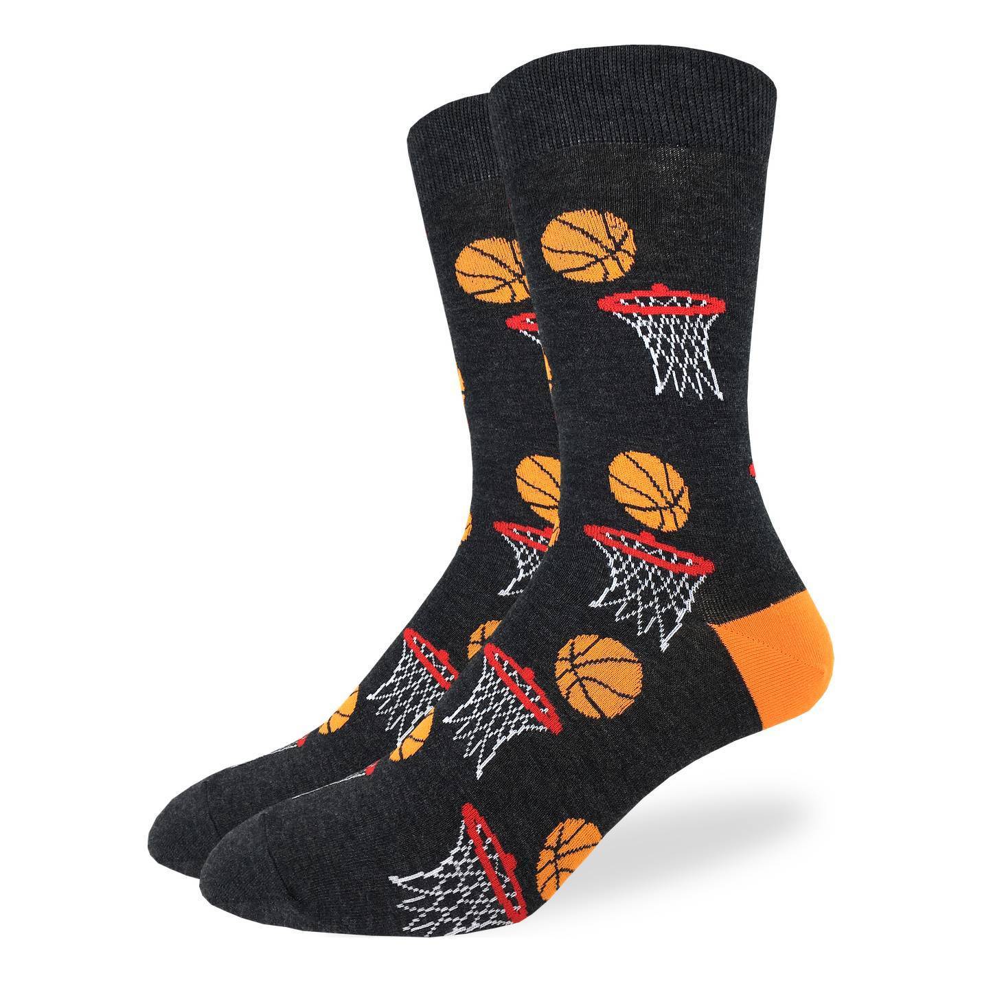 Men's Big Tall Basketball Socks – Good Luck Sock - Main Image