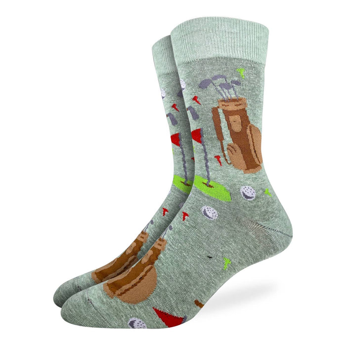 Men's King Size Golf Green Socks