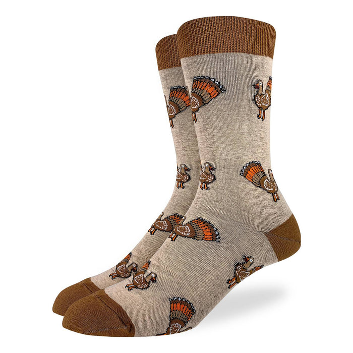 Men's King Size Turkey Thanksgiving Socks