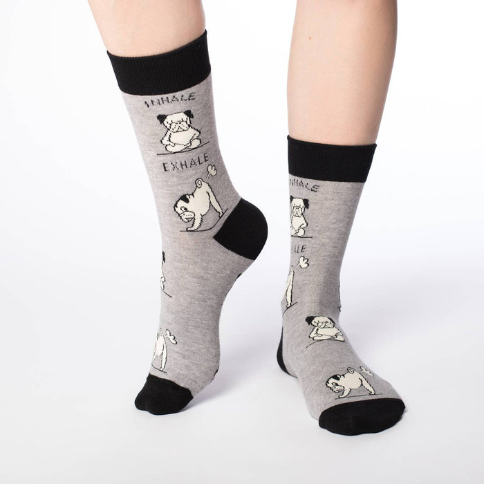 Women's Yoga Pug Socks