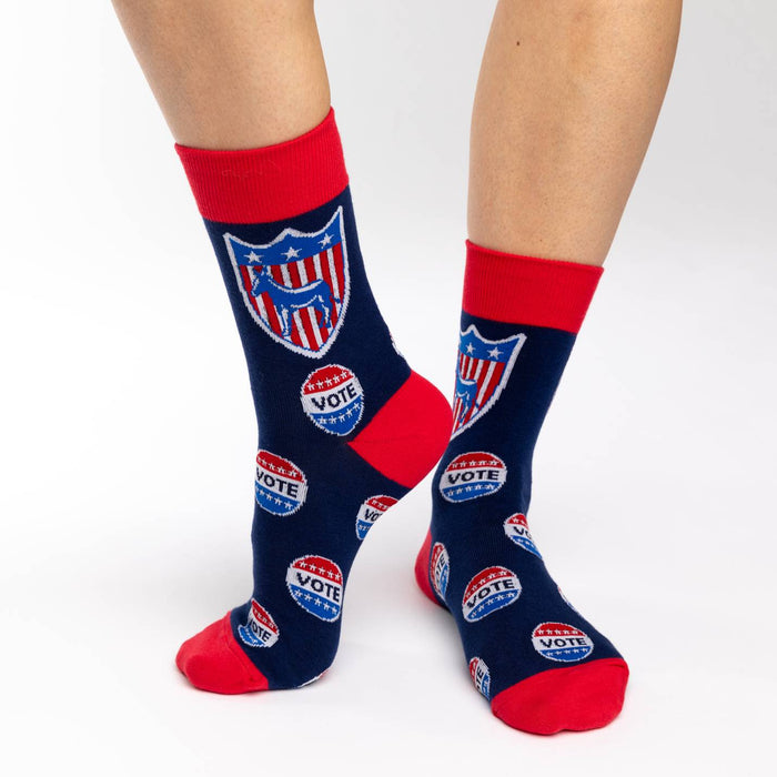 Women's Vote Democrat Socks