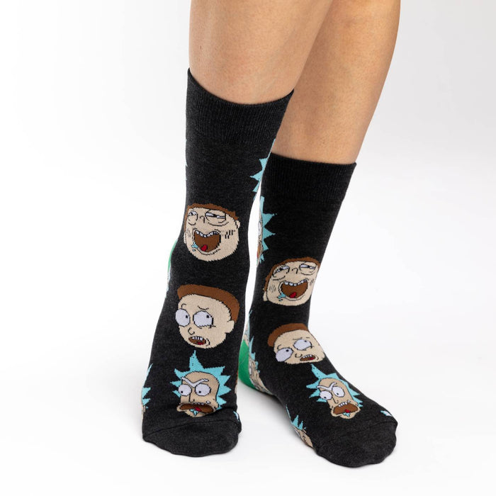 Women's Rick and Morty, Facial Expression Socks