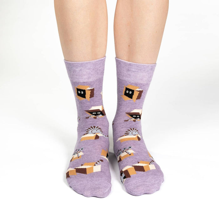 Women's Cat in a Box Socks