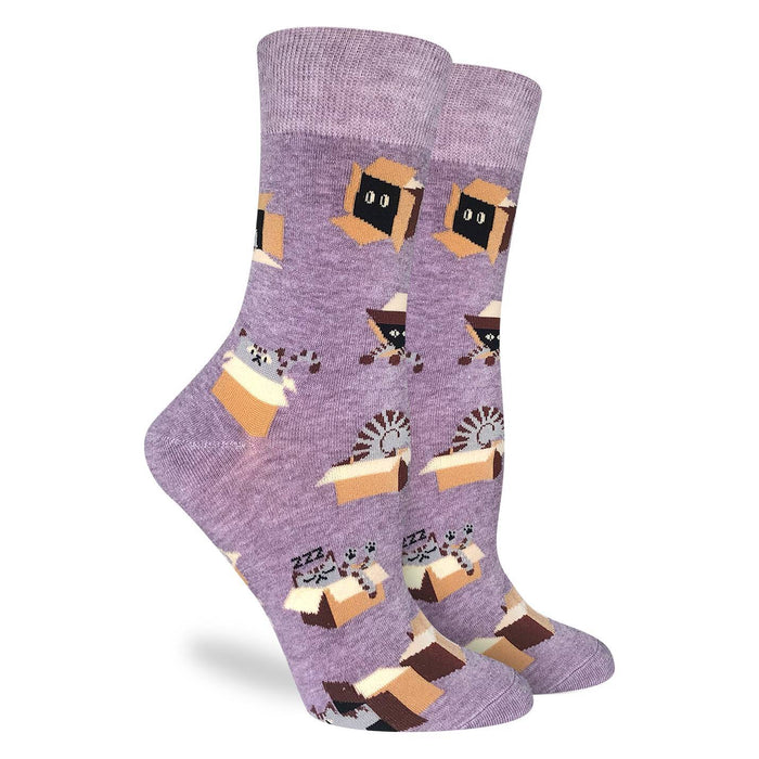 Women's Cat in a Box Socks