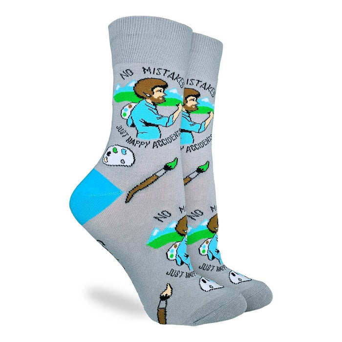 Women's Bob Ross, Happy Accident Socks