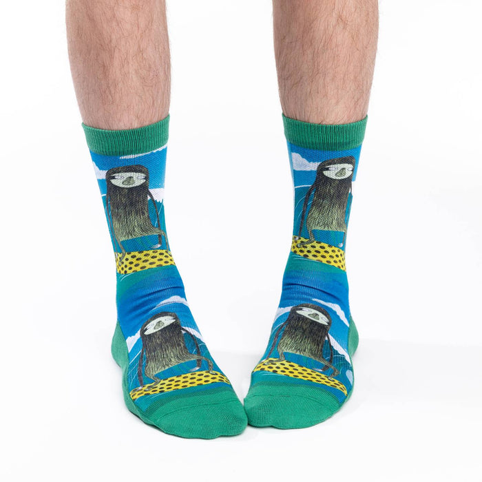 Men's Surfing Sloth Socks