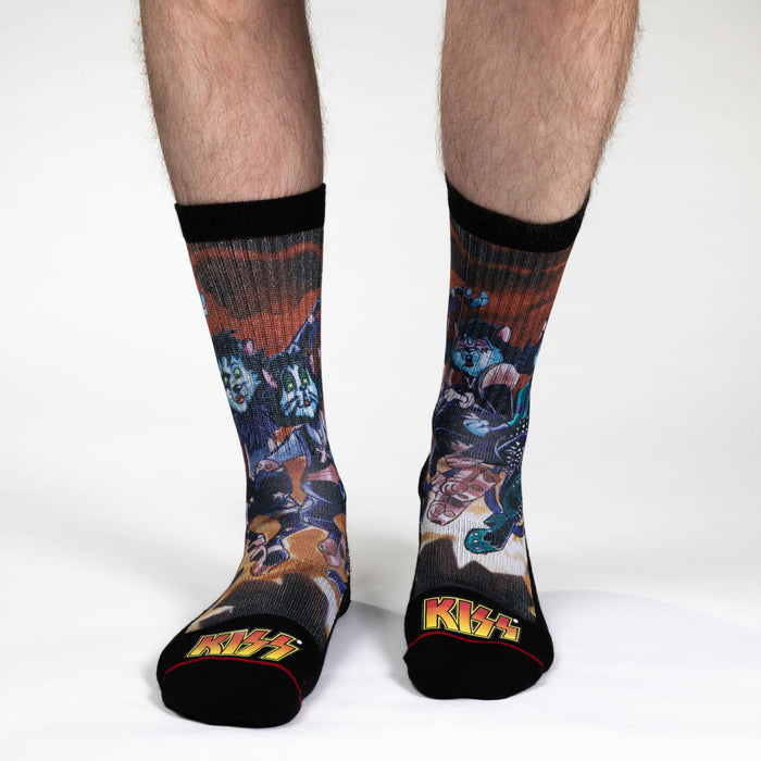 Men's KISS, Cartoon Socks