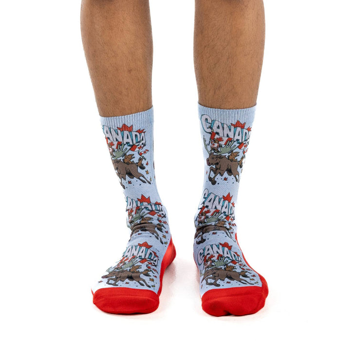 Men's Majestic Canadian Moose & Beaver Socks