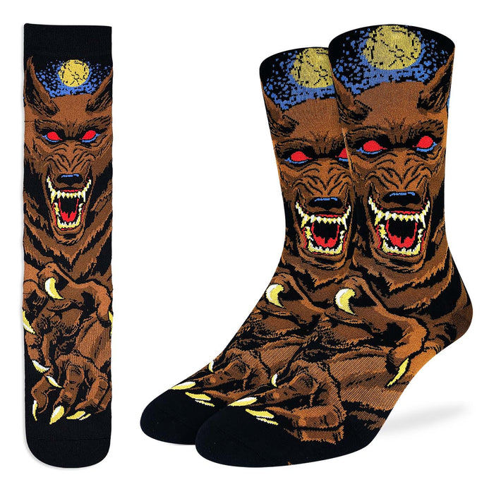 Men's Evil Werewolf Halloween Socks
