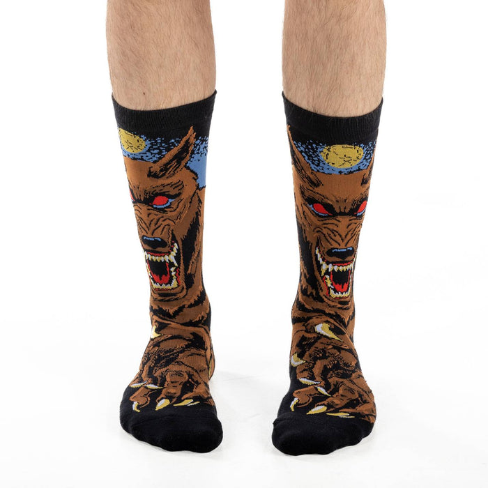 Men's Evil Werewolf Halloween Socks