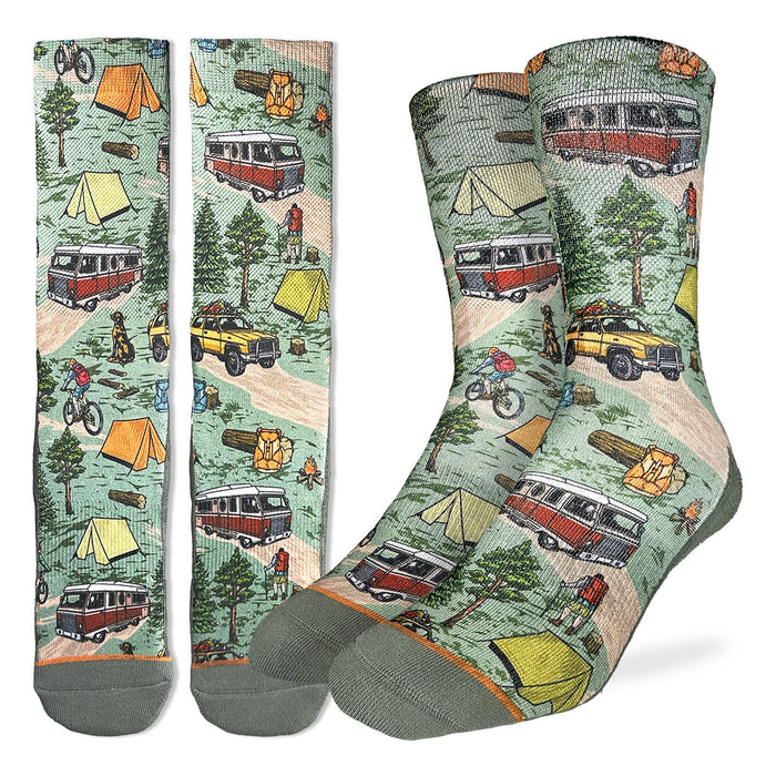 Men's Vintage Camping Trip Socks