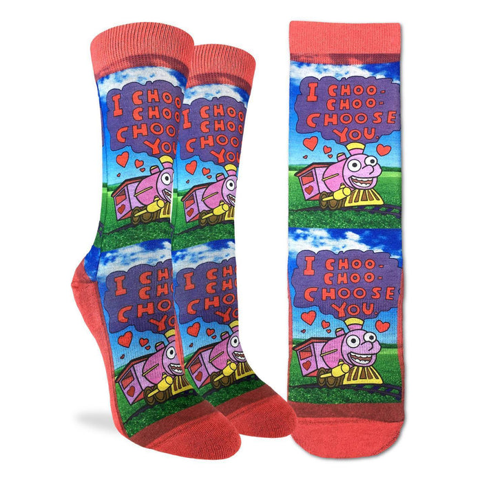 Women's I Choo Choo Choose You Valentine's Day Socks