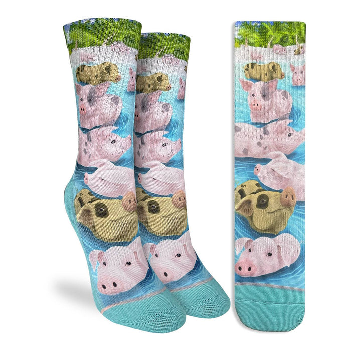 Women's Swimming Pigs Socks