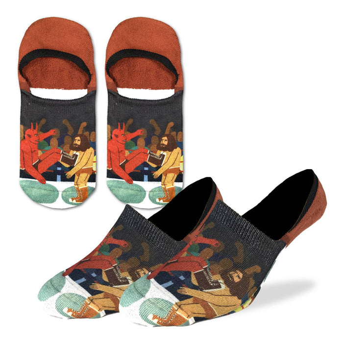 Men's Wrestling Good vs. Evil No Show Socks