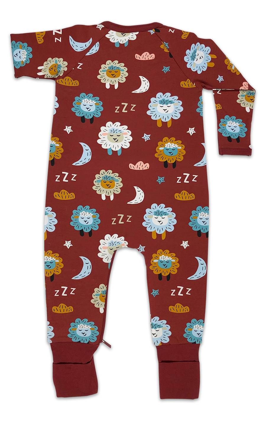 Sleepy Sheep Baby Pajamas Good Luck Sock