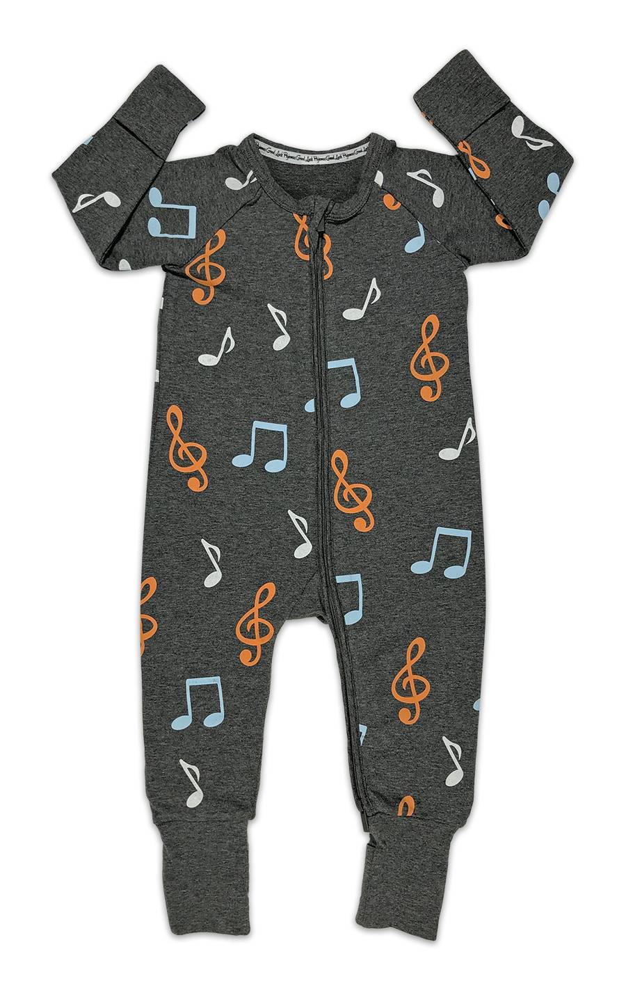 Music Notes Baby Pajamas – Good Luck Sock