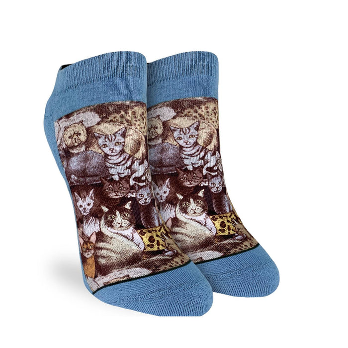 Women's Social Cats Ankle Socks