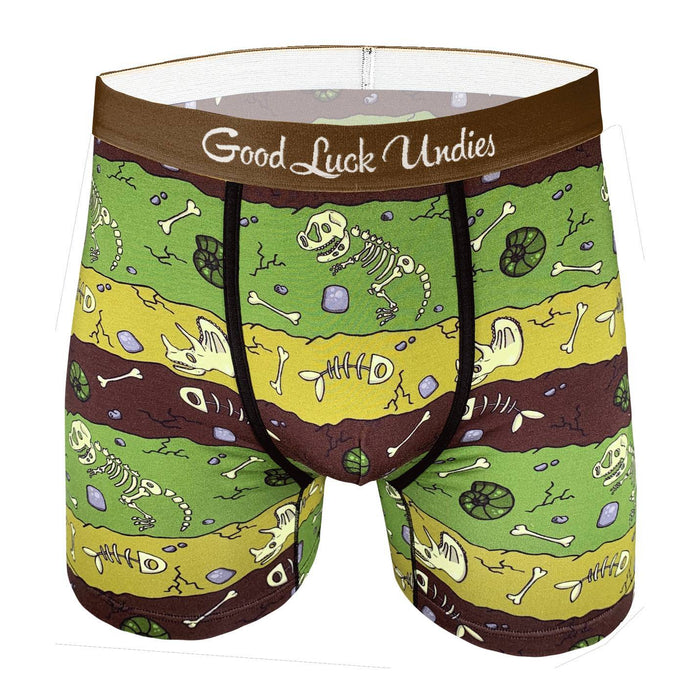 Men's Dinosaur Fossil Layers Underwear