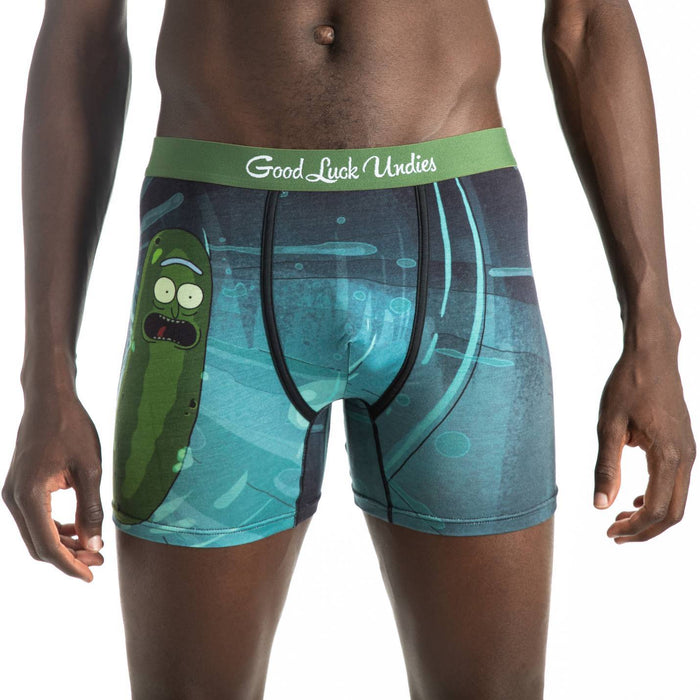 Men’s Rick and Morty, Pickle Rick Sewer Escape Underwear