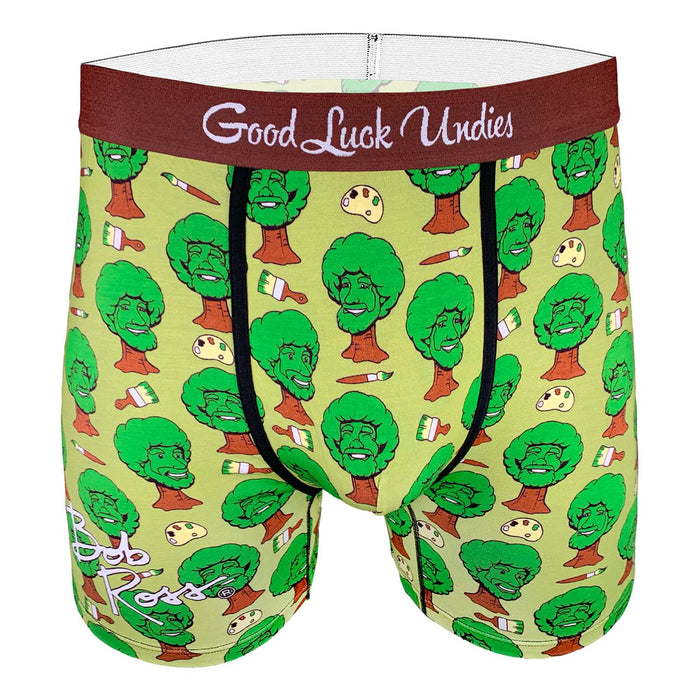 Men's Bob Ross, Happy Trees Underwear