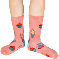 Cupcakes, Ice Cream and Cookies Kids Socks