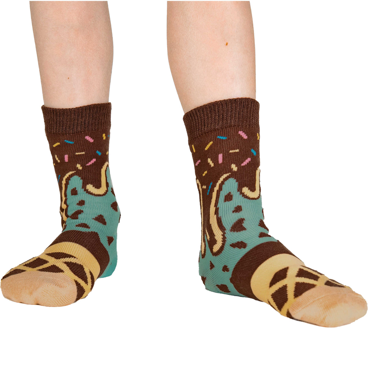 Cupcakes, Ice Cream and Cookies Kids Socks