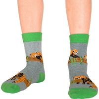 Red Panda, Skunk and Warthogs Kids Socks
