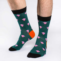 Men's Green Pig Socks