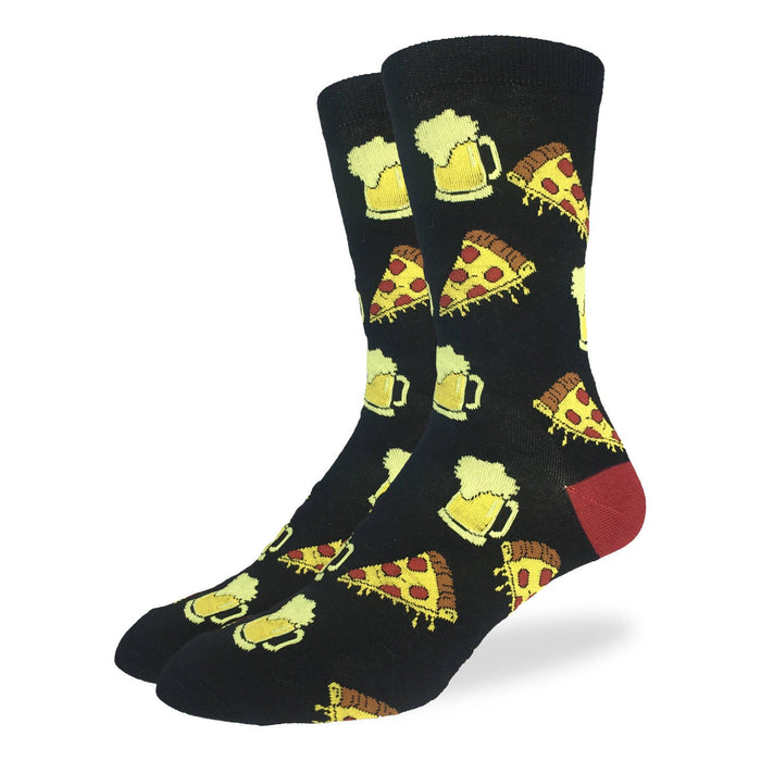 Men's Big & Tall Pizza & Beer Socks