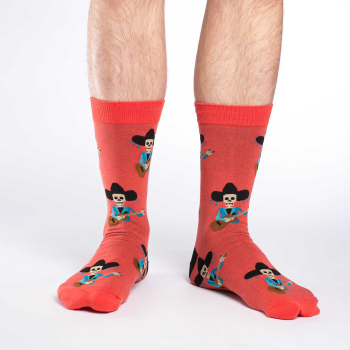 Men's Mariachi Skeleton Socks