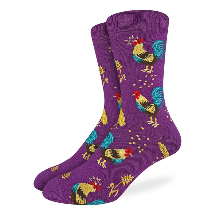 Men's Purple Rooster Socks