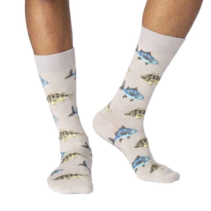 Men's Big & Tall School Of Fish Socks