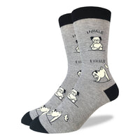 Men's Big & Tall Yoga Pug Socks