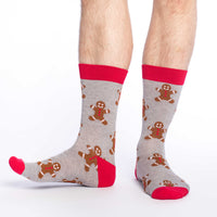 Men's Gingerbread Christmas Socks