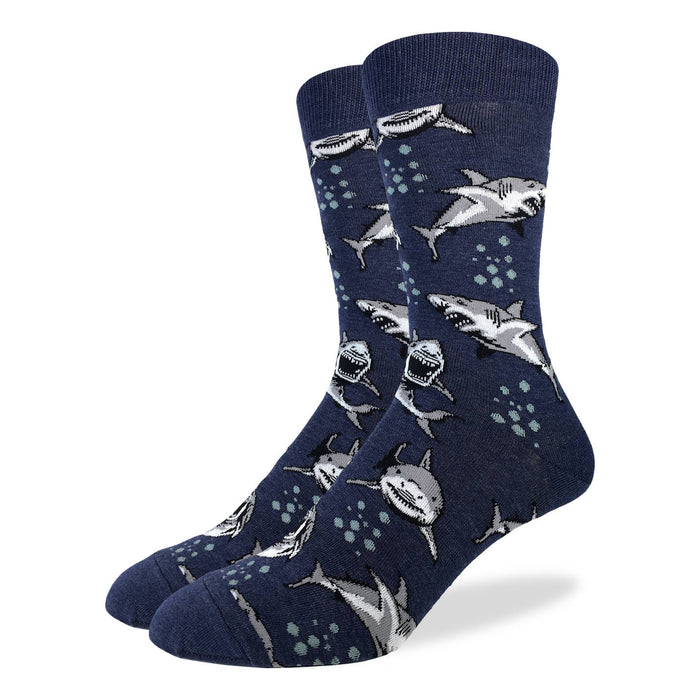 Men's Big & Tall Shark Attack Socks