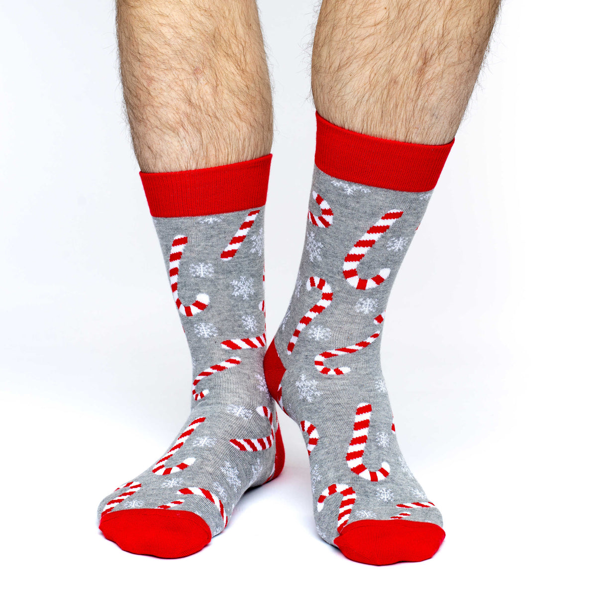 Men's Candy Cane Christmas Socks