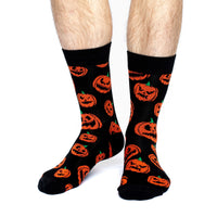 Men's Pumpkin Halloween Socks