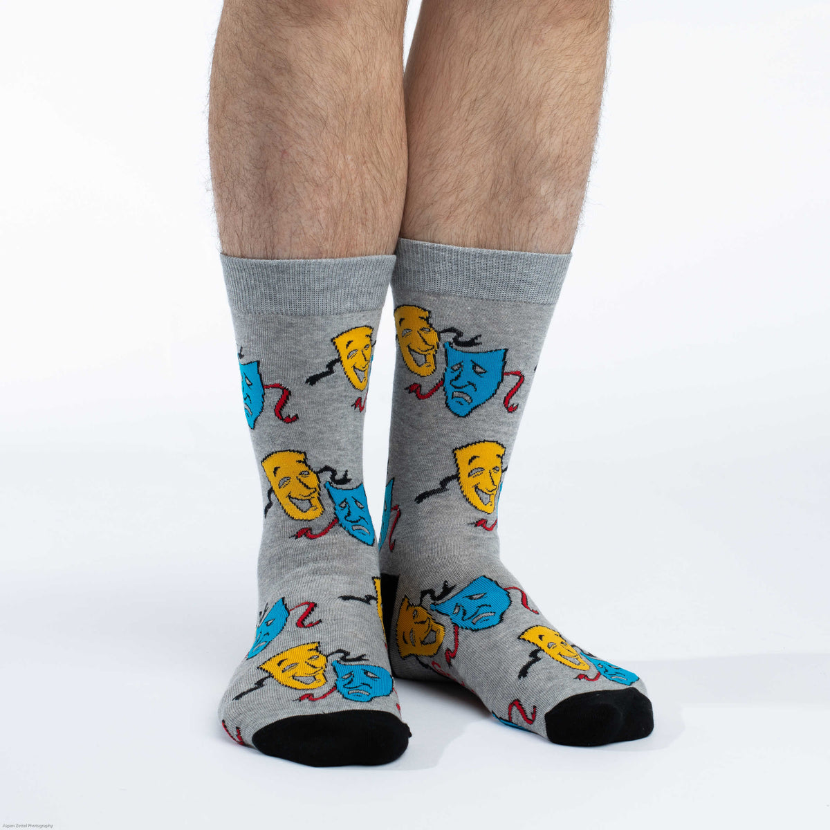Men's Drama Masks Socks