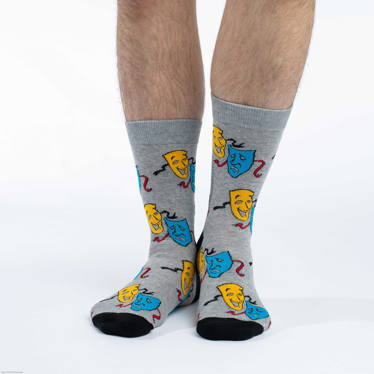 Men's Drama Masks Socks