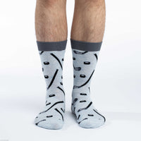 Men's Big & Tall Hockey Sticks and Pucks Socks